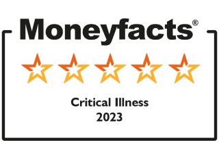 MoneyFacts 5 star award for Critical Illness 2023
