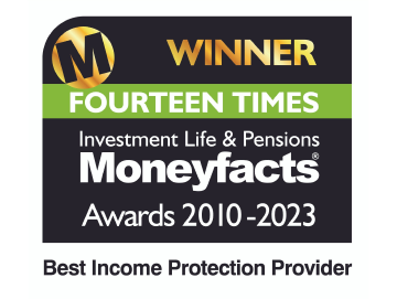 MoneyFacts Best Income Protection 2023 award