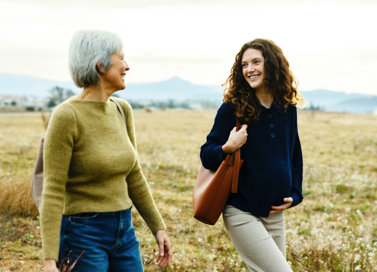 Mum of retirement age and her daughter